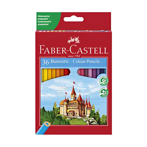 FABER-CASTELL Crayons de couleur CASTLE, étui de 36 photo du produit