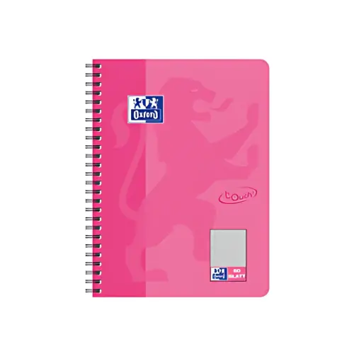 Cahier Touch - B5 - quadrillé - 160 pages - Rose - Oxford photo du produit