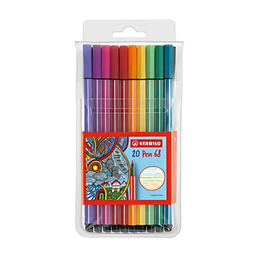 STABILO Feutre Pen 68, étui en plastique de 20 photo du produit