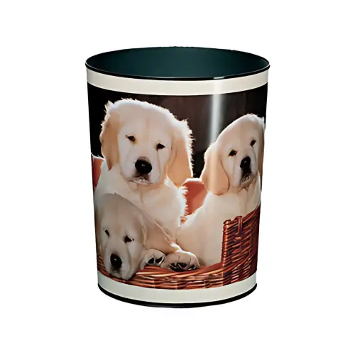 L&auml;ufer Corbeille &agrave; papier 'chiens' photo du produit