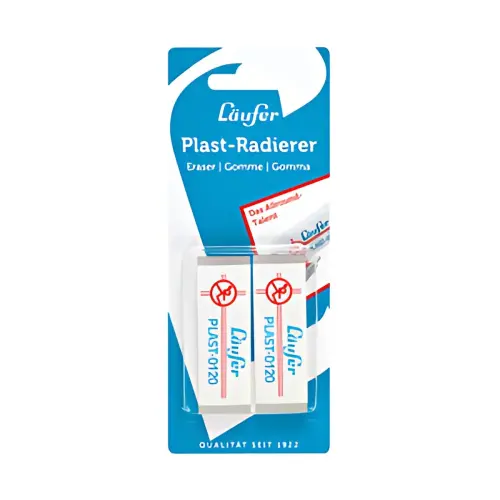 Läufer Gomme en plastique PLAST-0120, carte blister de 2 photo du produit