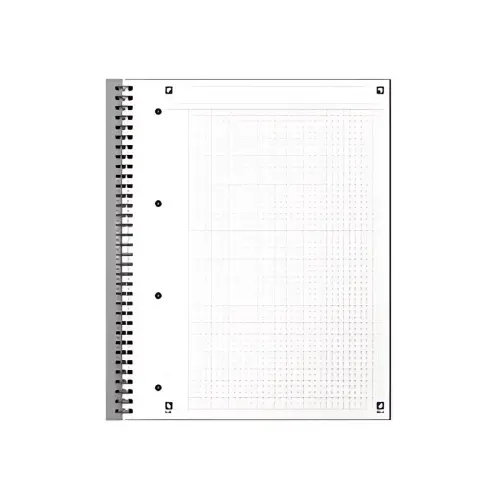 Oxford International Cahier NOTEBOOK, A4, lign&eacute;, noir photo du produit