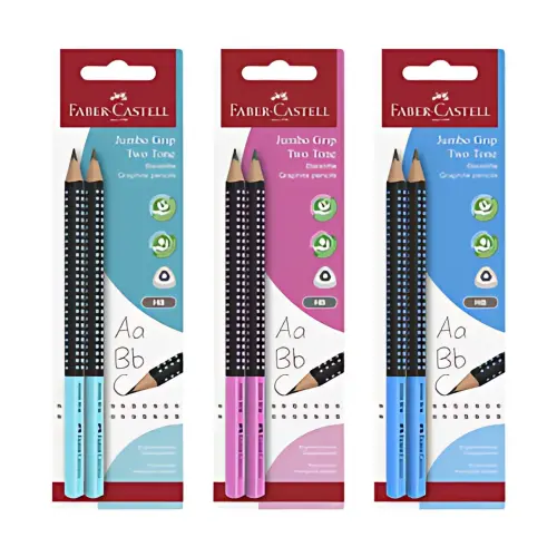 FABER-CASTELL Crayon Jumbo GRIP TWO TONE, carte blister photo du produit
