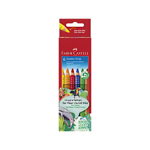 FABER-CASTELL Crayons de couleur JUMBO GRIP, &eacute;tui en carton photo du produit