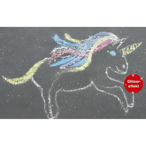 EBERHARD FABER Craie de trottoir corne de licorne, étui de 6 photo du produit