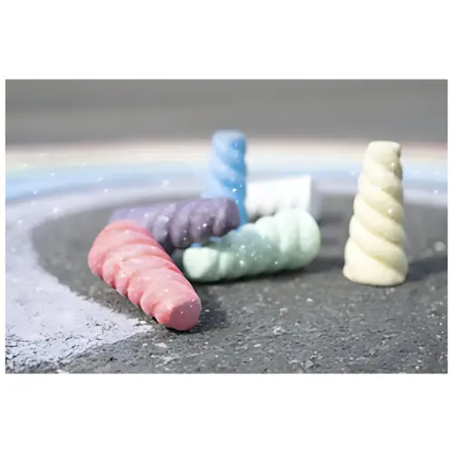 EBERHARD FABER Craie de trottoir corne de licorne, étui de 6 photo du produit