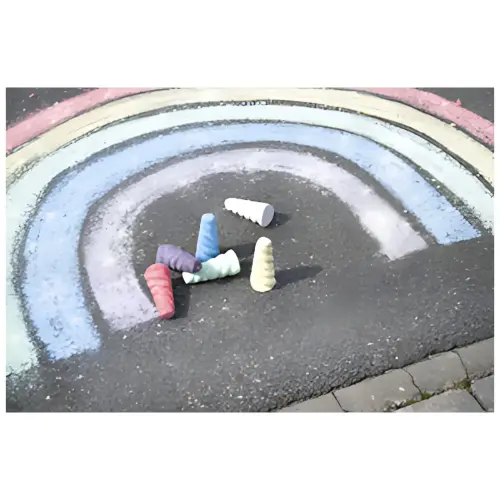 EBERHARD FABER Craie de trottoir corne de licorne, étui de 6 photo du produit