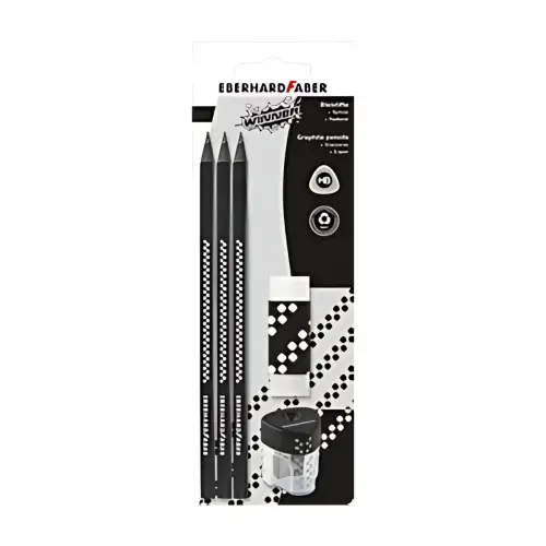 EBERHARD FABER Kit crayon de papier WINNER, HB, noir photo du produit