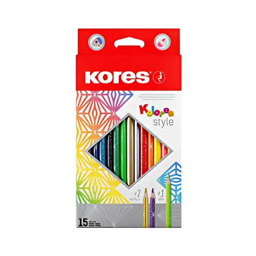 Kores Crayon de couleur 'Kolores Style', étui carton de 15 photo du produit