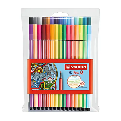 Feutre Pen 68 - étui en plastique de 30 - Stabilo photo du produit