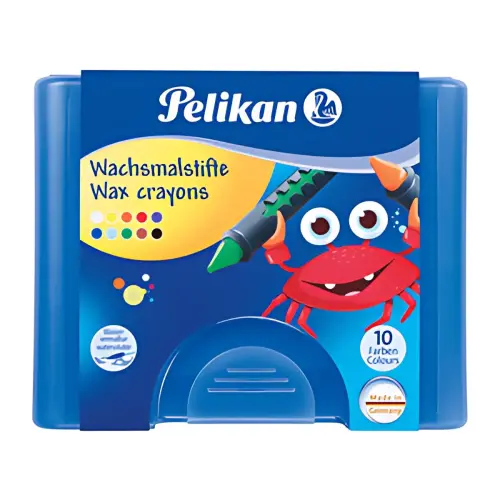 Pelikan crayons de cire 655/10, avec gaine, rond photo du produit