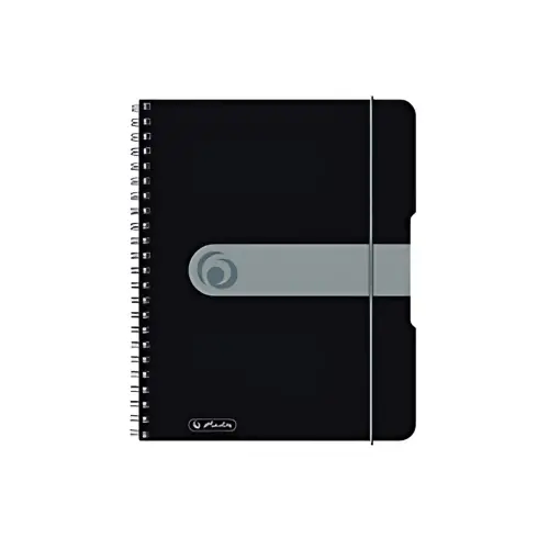Cahier à spirales easy orga to go - A5 - Noir - Herlitz photo du produit