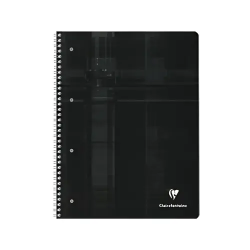 Clairefontaine Cahier spiral&eacute;, A4, quadrill&eacute; avec marge photo du produit