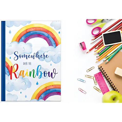 RNK Verlag Carnet de notes 'Over the Rainbow', A4, uni photo du produit