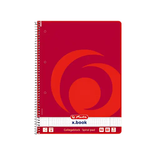 HERLITZ Cahier &agrave; spirales x.book, A4, 160 pages, lign&eacute; photo du produit