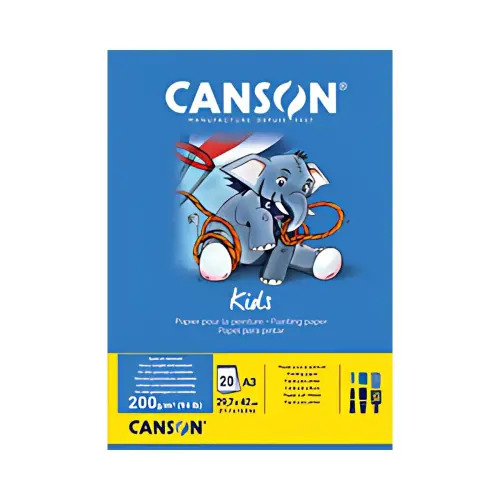 CANSON Bloc de papier pour la peinture Kids, A4, 200 g/m2 photo du produit