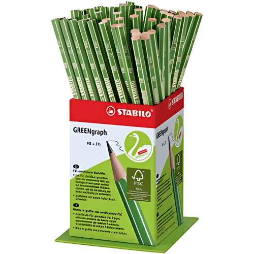 STABILO Crayon GREENgraph, dureté: HB, présentoir de 60 photo du produit