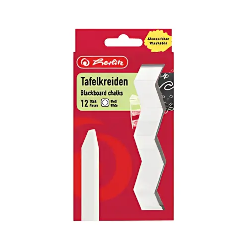 HERLITZ Craie pour tableau, étui de 36, blanc photo du produit