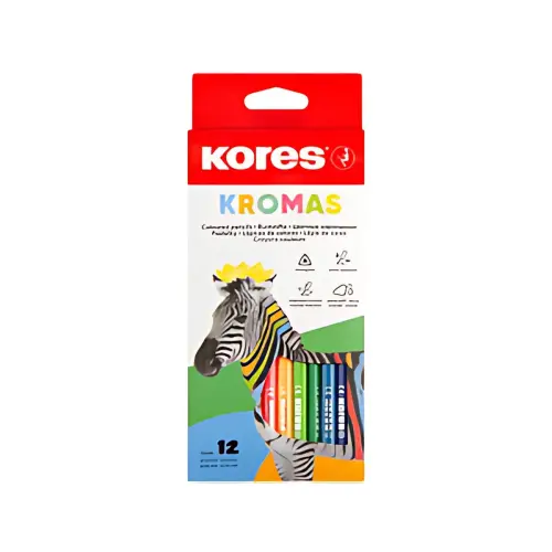 Kores Crayon de couleur 'Kromas', étui en carton de 12, photo du produit