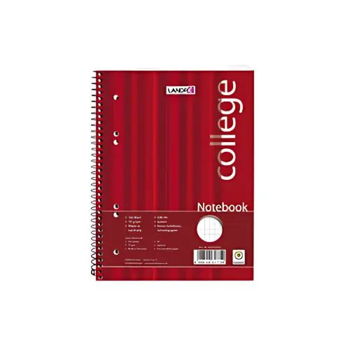LANDR&Eacute; bloc-notes 'college', A5, 160 feuilles, quadrill&eacute;, photo du produit