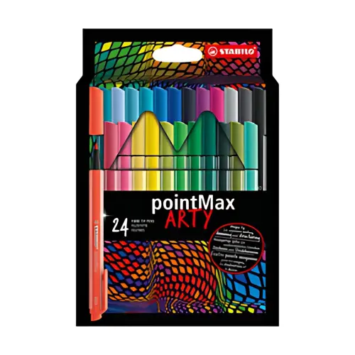 STABILO Stylo-feutre pointMax ARTY, étui carton de 24 photo du produit