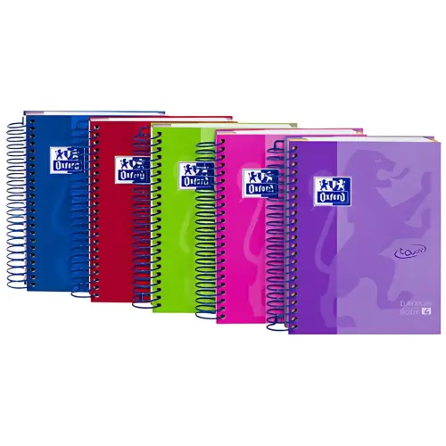 Cahier &agrave; spirale European Book Touch - A6 - quadrill&eacute; - Oxford photo du produit