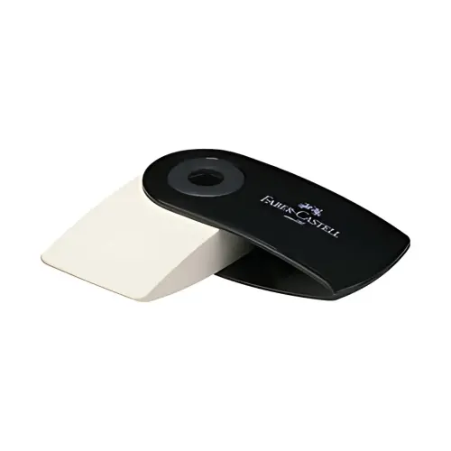 Gomme en plastique SLEEVE MINI - Rouge / bleu - Faber-Castell photo du produit