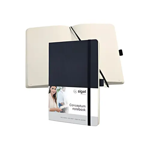 sigel Carnet de notes Conceptum, A5, lign&eacute;, noir photo du produit
