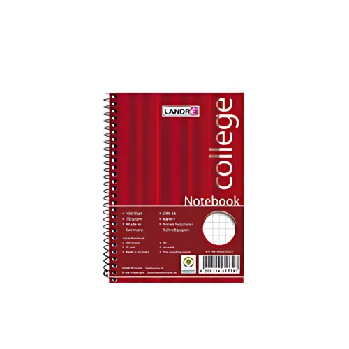 LANDR&Eacute; bloc-notes 'college', A6, 160 feuilles, quadrill&eacute; photo du produit