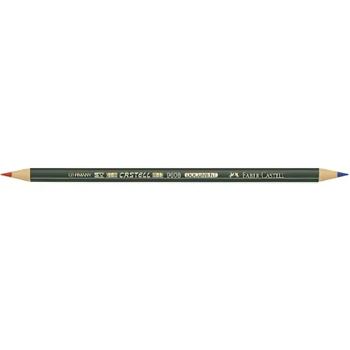FABER-CASTELL Crayon pour copie CASTELL DOCUMENT, rouge-bleu photo du produit