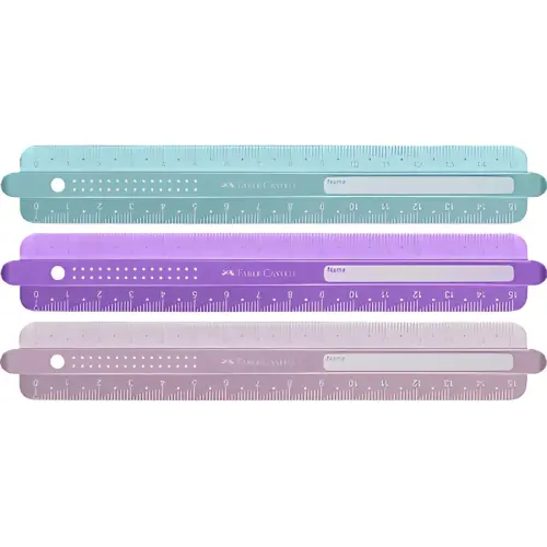 FABER-CASTELL Règle SPARKLE, 150 mm, assorti photo du produit