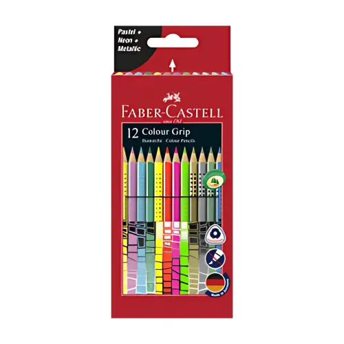 FABER-CASTELL Crayon de couleur triangulaire Colour GRIP photo du produit