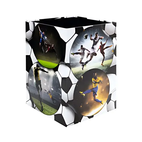 Corbeille &agrave; papier Football - carton - Herma photo du produit