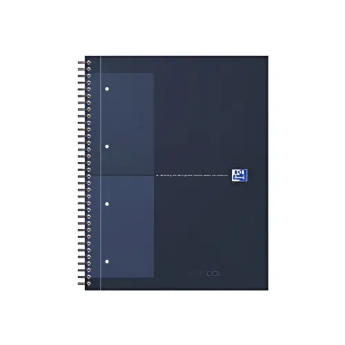 Oxford International Cahier NOTEBOOK, A4, ligné, bleu foncé photo du produit
