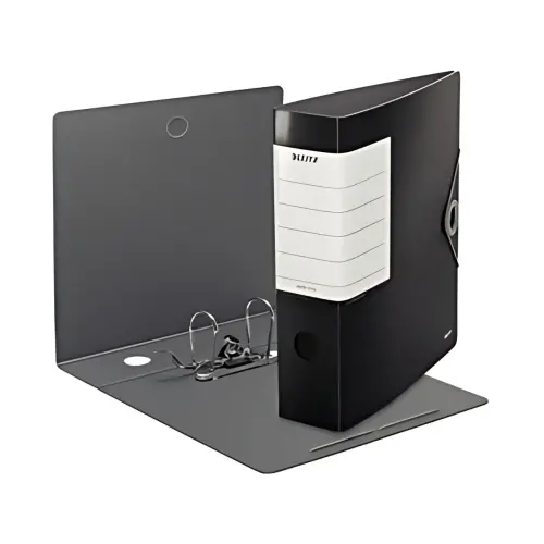 LEITZ Classeur Solide, 180 degrés, 82 mm, noir photo du produit