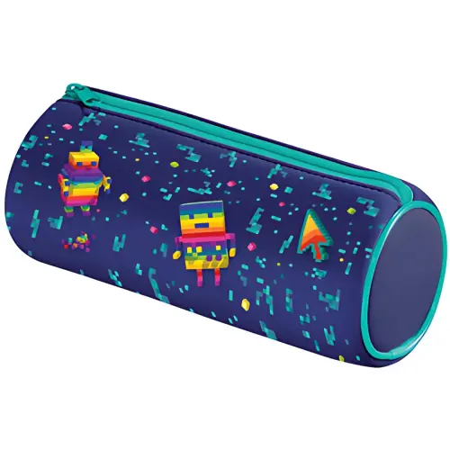 MAPED Trousse ronde PIXEL PARTY, bleu photo du produit