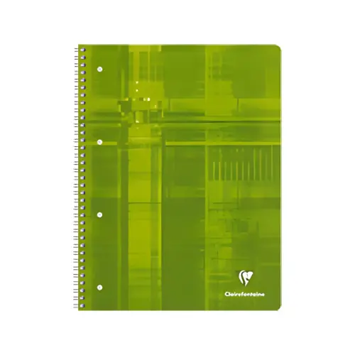 Clairefontaine Cahier spiralé, A4, ligné avec marge, photo du produit