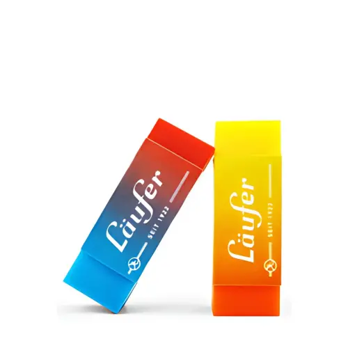 L&auml;ufer Gomme en plastique PLAST COLOR, carte blister de 2 photo du produit