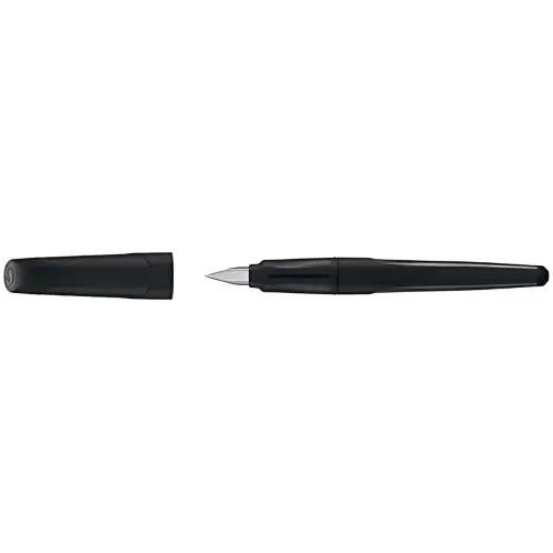 Stylo plume EASYbuddy M - droitiers - Noir/citron vert - Stabilo photo du produit