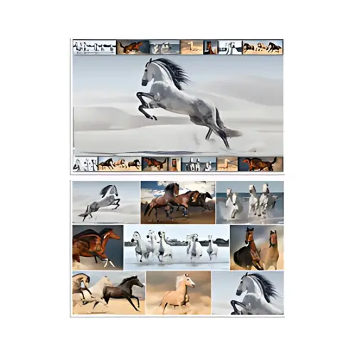 HERMA Sous-main 'Chevaux', (L)550 x (H)350 mm photo du produit
