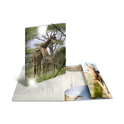 HERMA Chemise à élastiques 'girafe', PP Glossy, A3 photo du produit