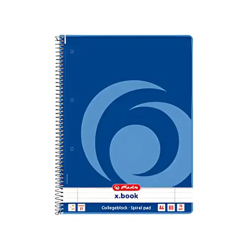 Cahier à spirales x.book - A4 - 160 pages - ligné - Herlitz photo du produit