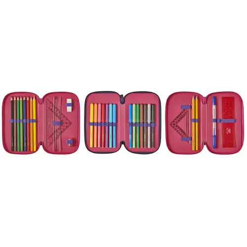 HERLITZ Etui scolaire triple 'Green Goal', 31 pièces photo du produit