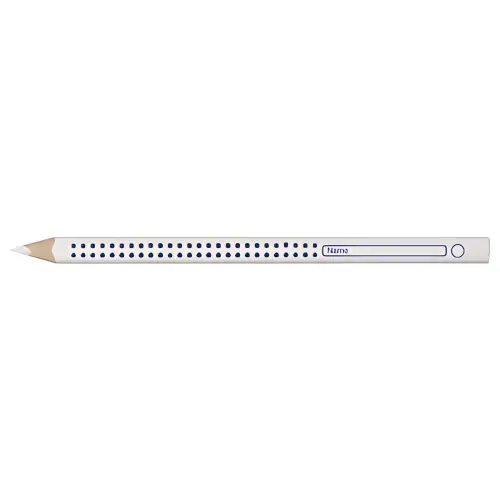 Crayon pour cahier et tableau Jumbo GRIP blanc - Faber-Castell photo du produit