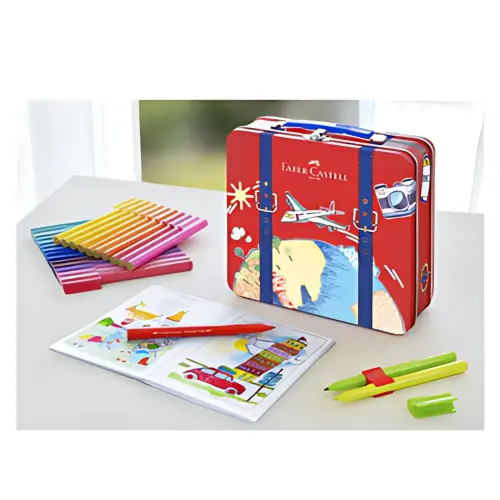 FABER-CASTELL Feutre CONNECTOR PEN, mallette de voyage de 40 photo du produit
