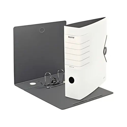 LEITZ Classeur Solide, 180 degr&eacute;s, 82 mm, blanc photo du produit