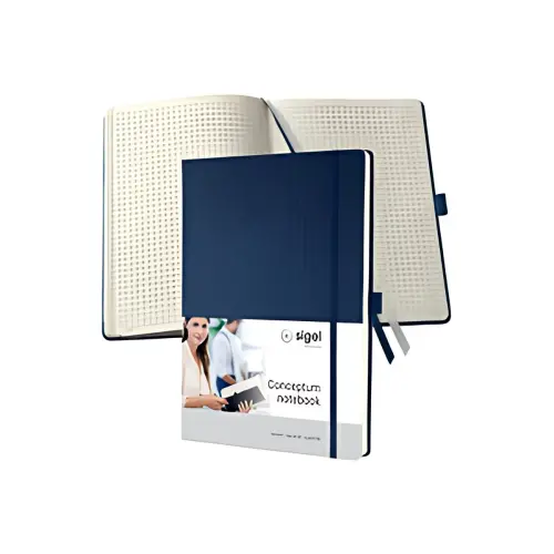 sigel Carnet de notes Conceptum, A4, quadrill&eacute;, bleu photo du produit
