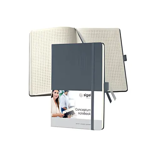 sigel Carnet de notes Conceptum, A5, uni, noir photo du produit