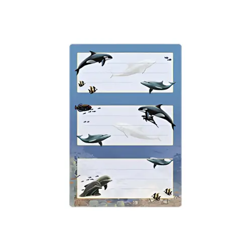 HERMA Etiquettes pour livres 'Dauphins', 76 x 35 mm photo du produit