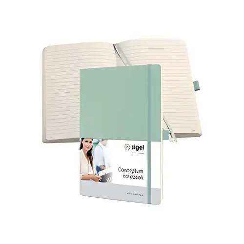 sigel Carnet de notes Conceptum, A4, pointill&eacute;, noir photo du produit